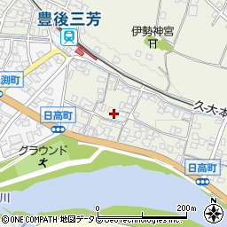大分県日田市日高1378-1周辺の地図