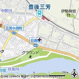 大分県日田市日高1345-2周辺の地図
