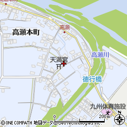 高瀬本町公民館周辺の地図