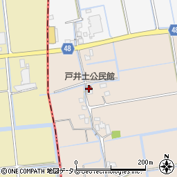 戸井土公民館周辺の地図