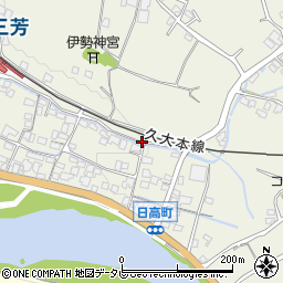 大分県日田市日高1482-3周辺の地図