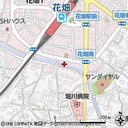 福岡県久留米市花畑3丁目17周辺の地図