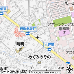 福岡県久留米市西町910-21周辺の地図