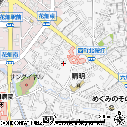 福岡県久留米市西町873周辺の地図