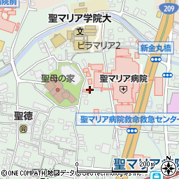 福岡県久留米市津福本町390-16周辺の地図