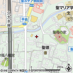 福岡県久留米市津福本町999-1周辺の地図