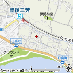 大分県日田市日高1384-3周辺の地図