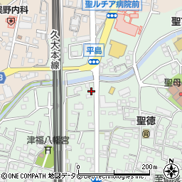 福岡県久留米市津福本町1045周辺の地図