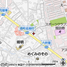 福岡県久留米市西町910-3周辺の地図