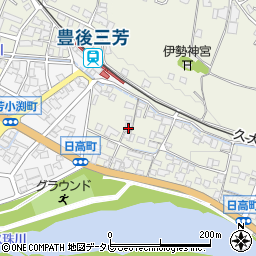 大分県日田市日高1351-1周辺の地図