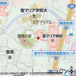 福岡県久留米市津福本町390-17周辺の地図