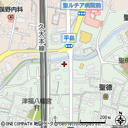 福岡県久留米市津福本町1047周辺の地図