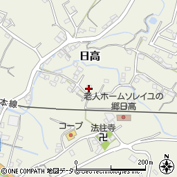 大分県日田市日高1595-2周辺の地図