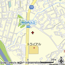 セブンイレブン別府竹の内店周辺の地図
