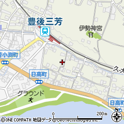 大分県日田市日高1353-3周辺の地図