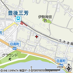 大分県日田市日高1384-2周辺の地図