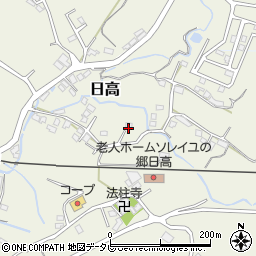 大分県日田市日高1598-2周辺の地図