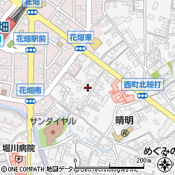 福岡県久留米市西町896周辺の地図