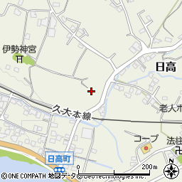 大分県日田市日高1561-3周辺の地図
