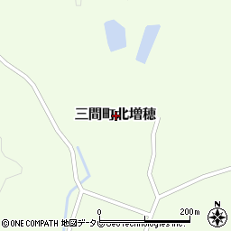 愛媛県宇和島市三間町北増穂周辺の地図