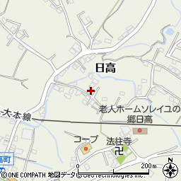 大分県日田市日高1588-2周辺の地図