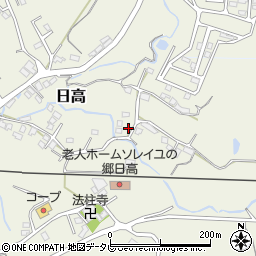 大分県日田市日高1601-7周辺の地図