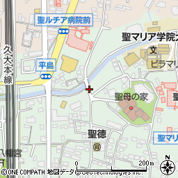 寺山公園トイレ周辺の地図