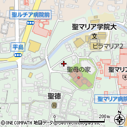 福岡県久留米市津福本町362周辺の地図