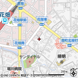 福岡県久留米市西町987-3周辺の地図