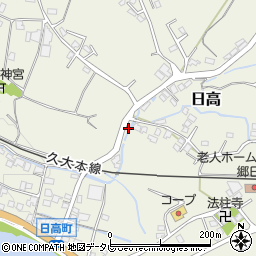 大分県日田市日高1573-1周辺の地図