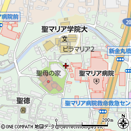 福岡県久留米市津福本町390周辺の地図