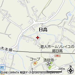 大分県日田市日高1588-7周辺の地図