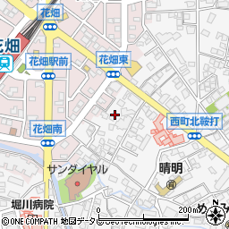 福岡県久留米市西町938周辺の地図