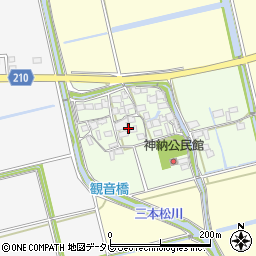 佐賀県神埼市神納周辺の地図