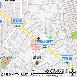 福岡県久留米市西町922-2周辺の地図