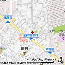 福岡県久留米市西町917周辺の地図