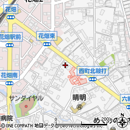 福岡県久留米市西町921周辺の地図