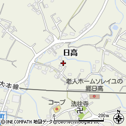 大分県日田市日高1588-1周辺の地図