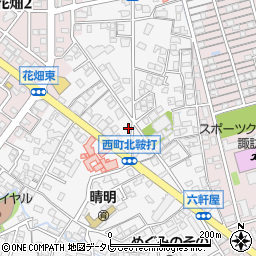 福岡県久留米市西町917-16周辺の地図