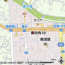 すき家５００号別府石垣店周辺の地図