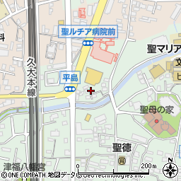 福岡県久留米市津福本町1001周辺の地図
