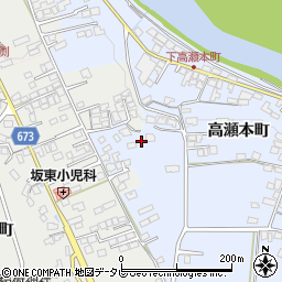 大分県日田市高瀬本町637周辺の地図