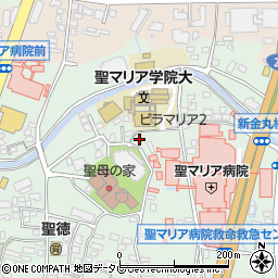 福岡県久留米市津福本町390-15周辺の地図