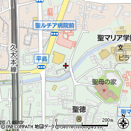 福岡県久留米市津福本町1002周辺の地図