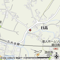 大分県日田市日高1579-1周辺の地図