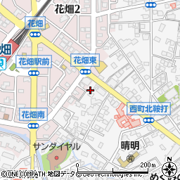 福岡県久留米市西町990周辺の地図