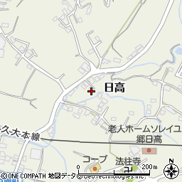 大分県日田市日高1581-8周辺の地図