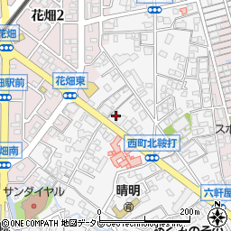 福岡県久留米市西町927周辺の地図