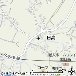 大分県日田市日高1581-7周辺の地図