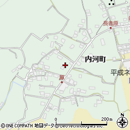 大分県日田市内河野254周辺の地図